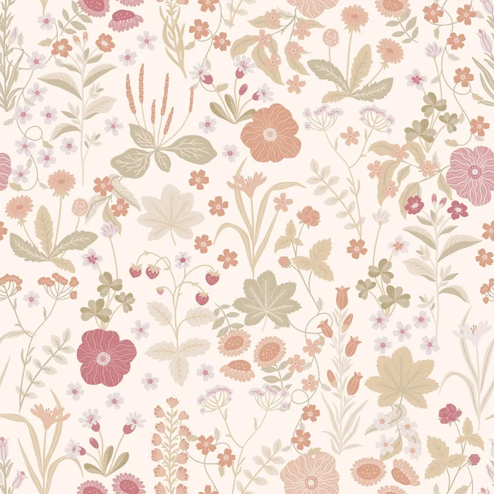Blomstre Wallpaper – Soft Pink