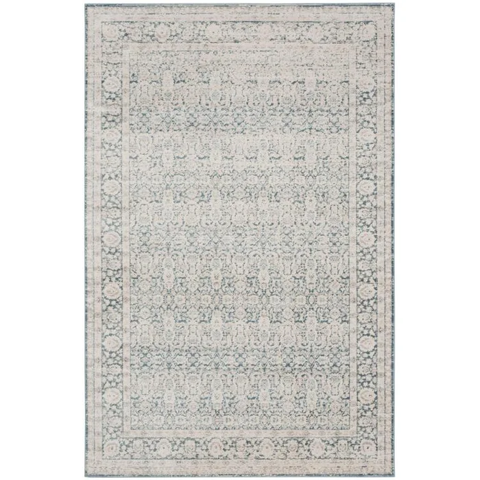 Blue Grey Distressed Power Loomed Polypropylene Rug 4×6 Small Rectangle – Safavieh
