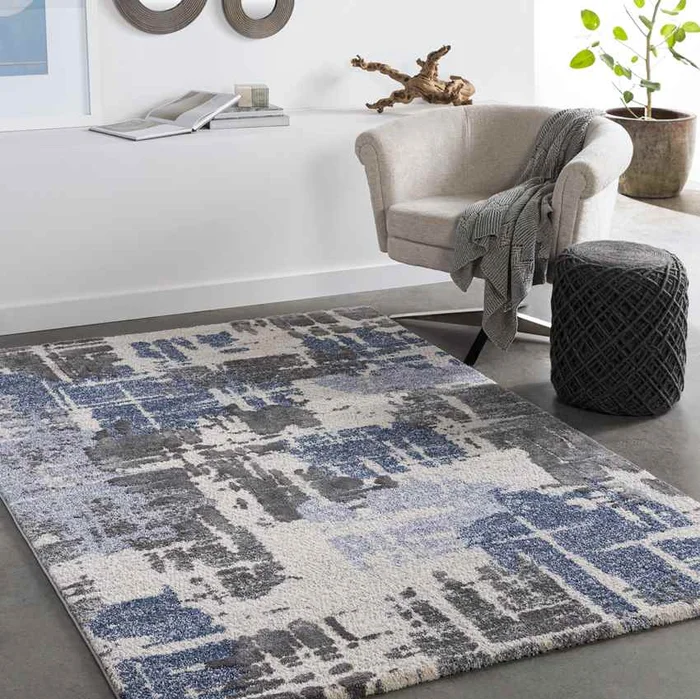 Bolberg Modern Navy Area Rug