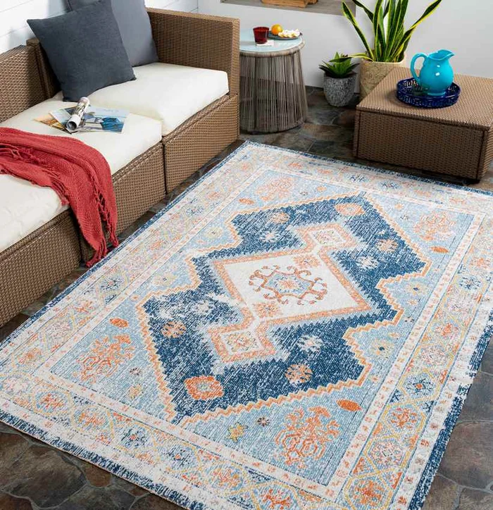 Bone Gap Global Denim Area Rug