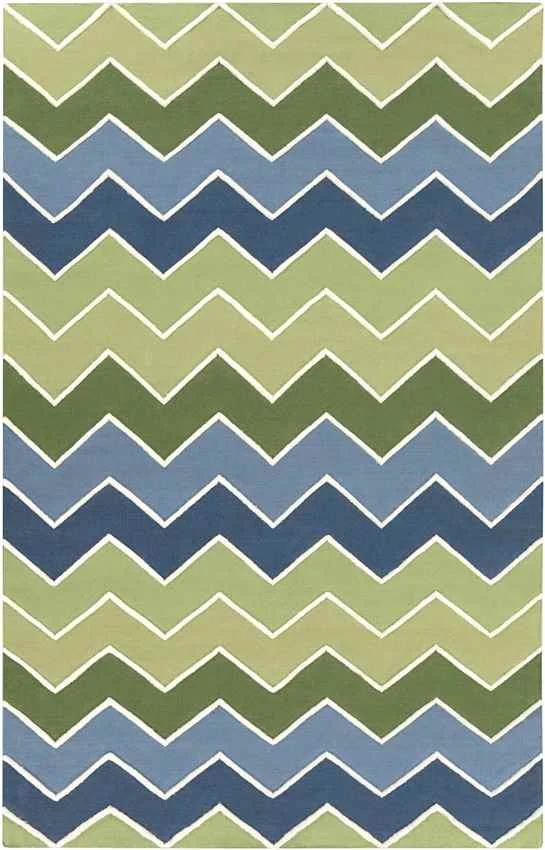 Branford Modern Green Area Rug