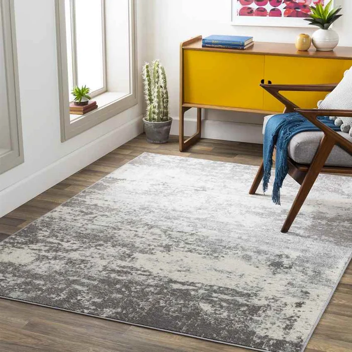 Brantgum Modern Medium Gray Area Rug