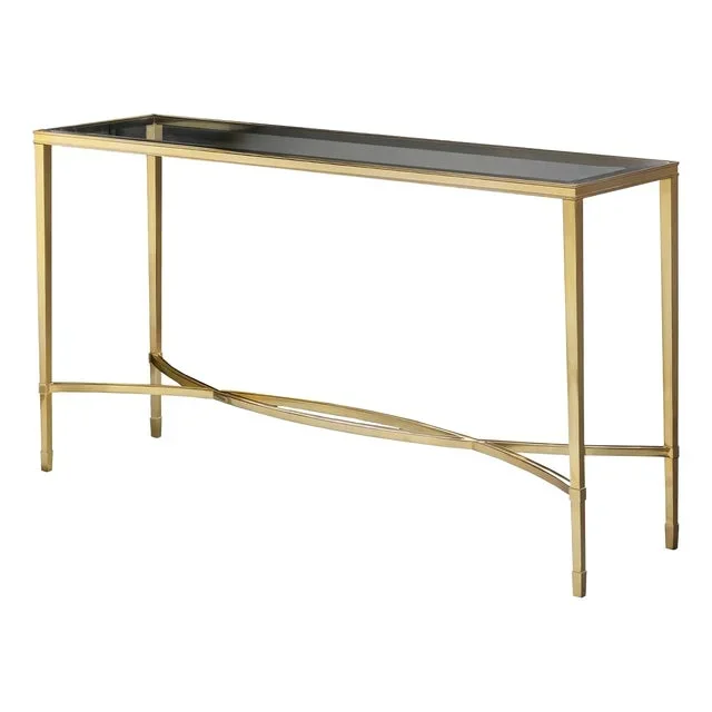Brass Mid Century Console Table