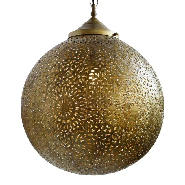 Brass Radha Globe Pendant Light