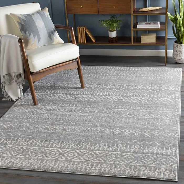 Briar Modern Medium Gray Area Rug