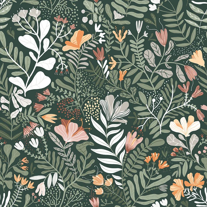 Brittsommar Wallpaper – Dark Gray