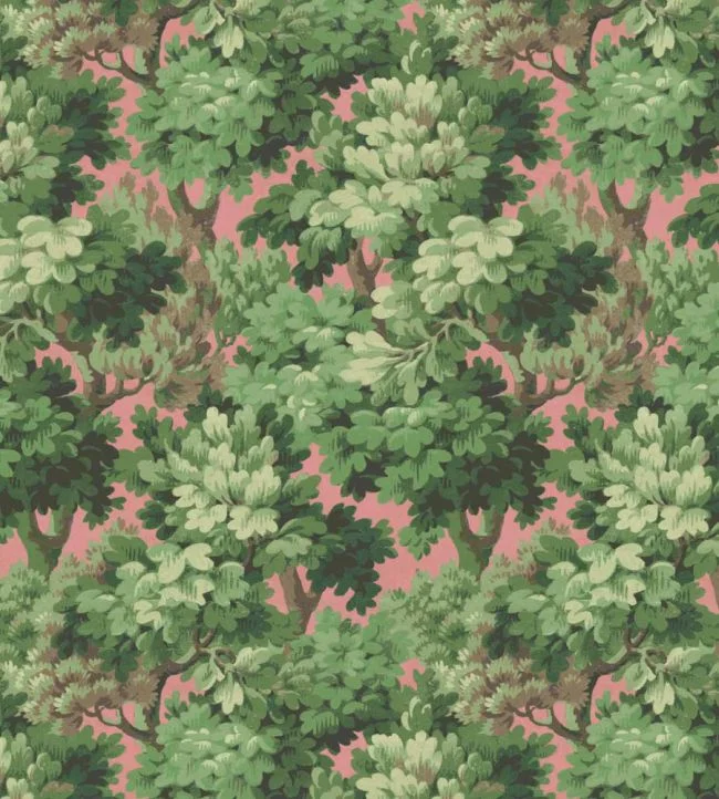 Broadhead Forest Fabric – Grass Green Salmon