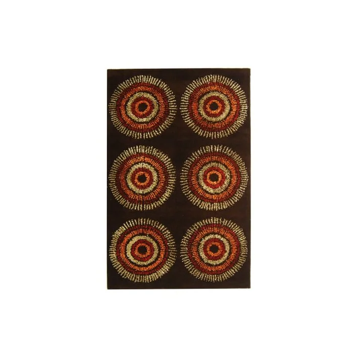 Brown/Gold Contemporary Small Rug 5’6×3’6