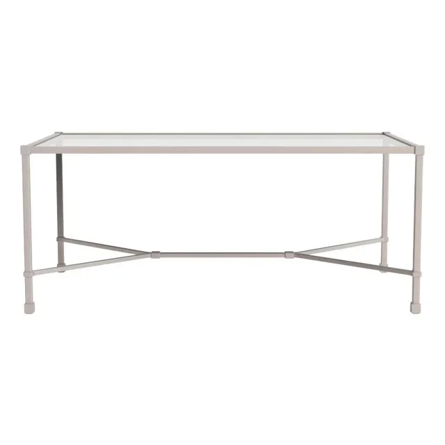 Brown Jordan Venetian 26″ x 43″ Coffee Table, Dove frame