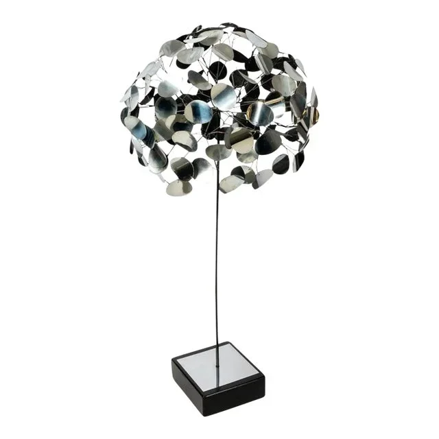 C. Jere Raindrops Tree Sculpture, Circa 1970, Signed.
