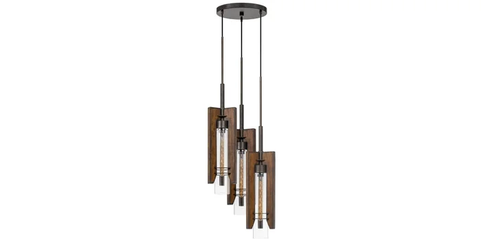 Cal Lighting Almeria 3 Light 14″ Wide Multi Light Pendant