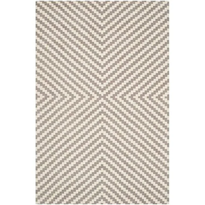 Cambridge Grey/Ivory Square Rug