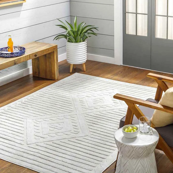 Campton Modern Beige Area Rug