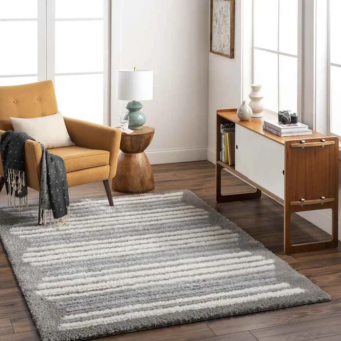 Candyse Modern Gray/Cream Area Rug