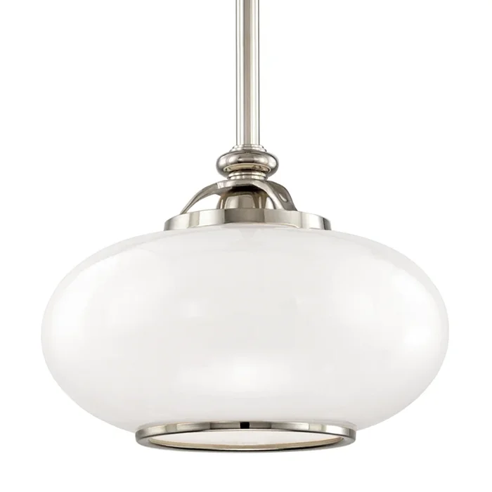 Canton Pendant 10″ – Polished Nickel