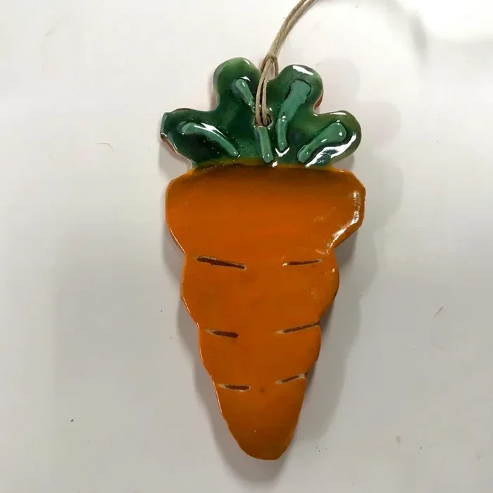 Carrot Redware Ornament