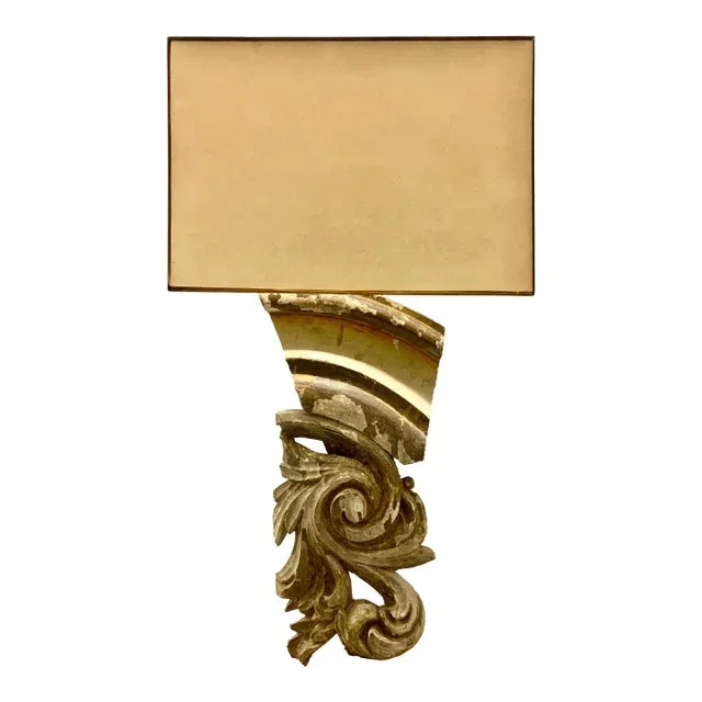 Carved Antique Fragment Lamp
