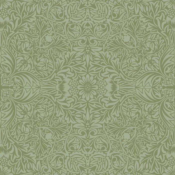 Ceiling Wallpaper – Green / White
