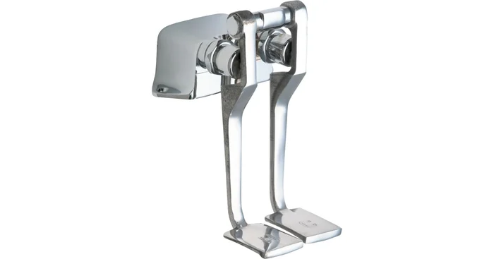 Chicago Faucets ECAST Combination Pedal Box with Two Long Pedals and NAIAD Self Closing Cartridges