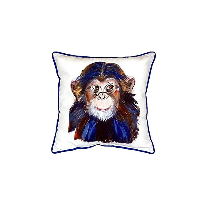Chimpanzee Small Indoor/Outdoor Pillow 12×12