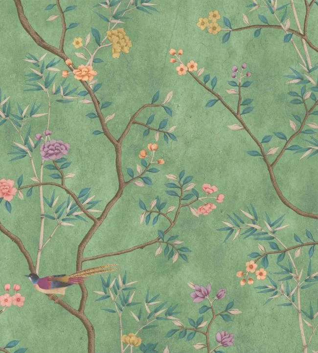Chinoiserie Onism Wallpaper – Mural – Spring Green