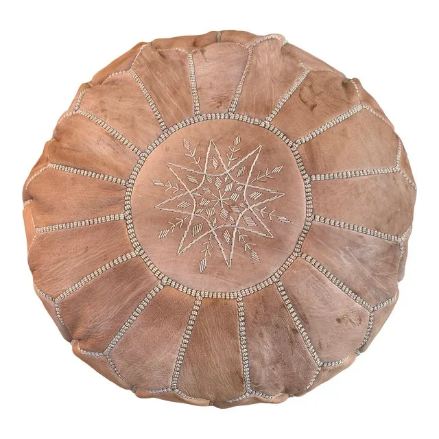Chocolate Brown Moroccan Ottoman Pouf Cover