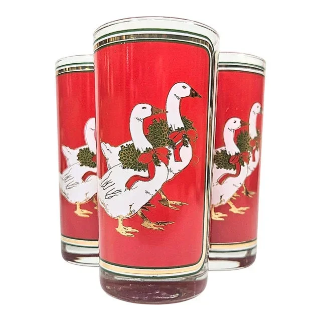 Christmas Culver Tumblers-Set of Four