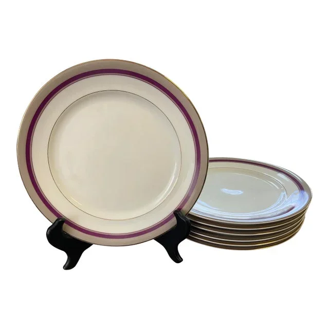 Circa 1980’s Mikasa Petite Bone Cameron Taupe Plates- Set of 7