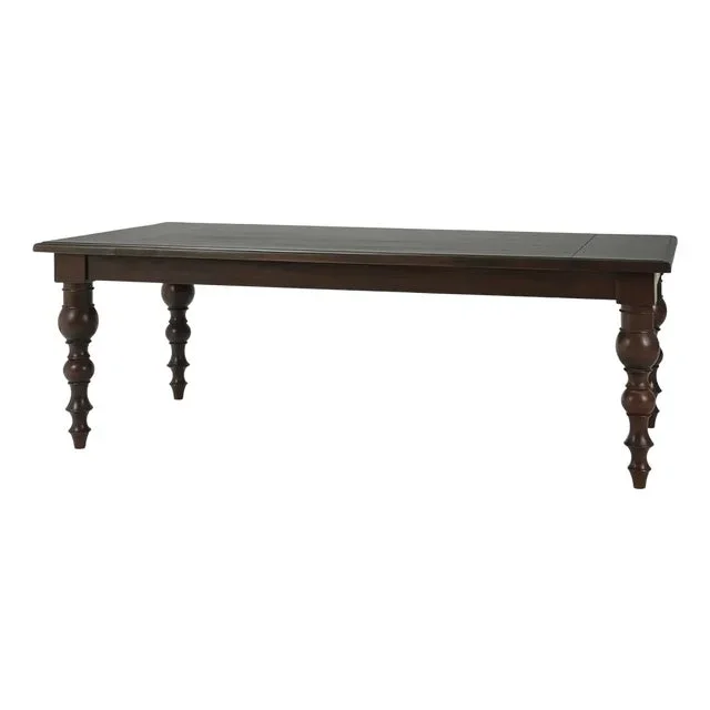 Classic Farmhouse Dining Table – Walnut Finish