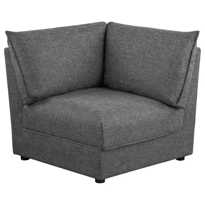 Coaster Sasha Upholstered Corner Chair Barely Black
