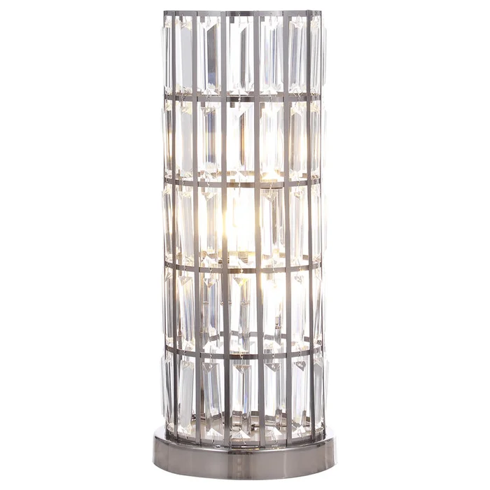 Coaster Wanda 20-inch Crystal Shade Bedside Table Lamp Black