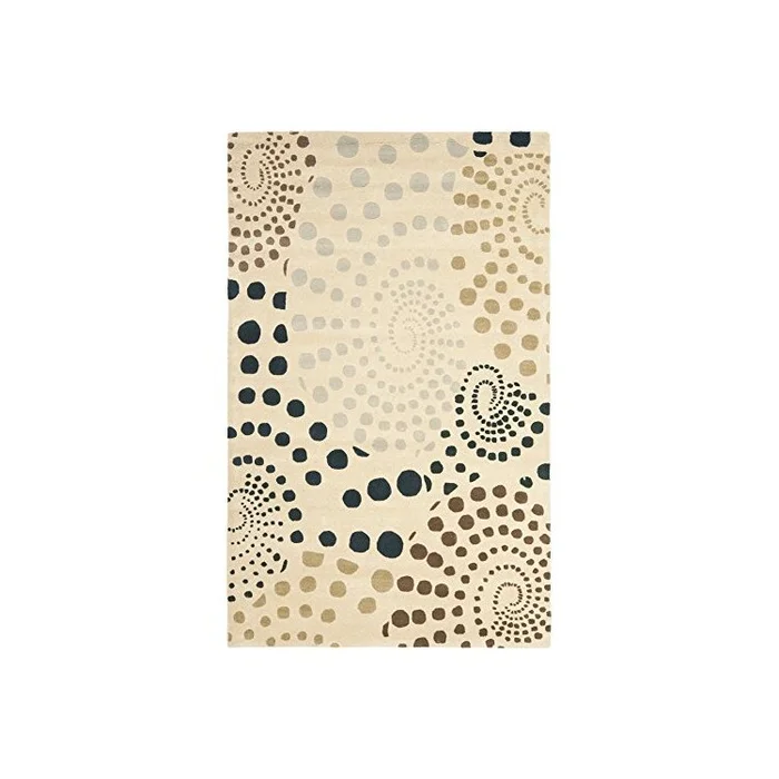 Contemporary Beige Multi-Colored Small Rectangular Rugs 5×3