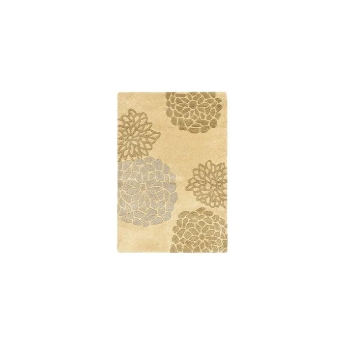 Contemporary Beige Wool Pile Rugs 9×7 Large Rectangle