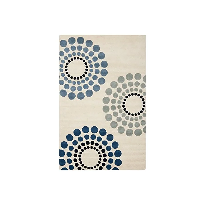Contemporary Ivory/Multi Color Small Rug 5×3 ft