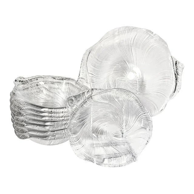 Crystal Seashell Serving Bowls- Set of 9