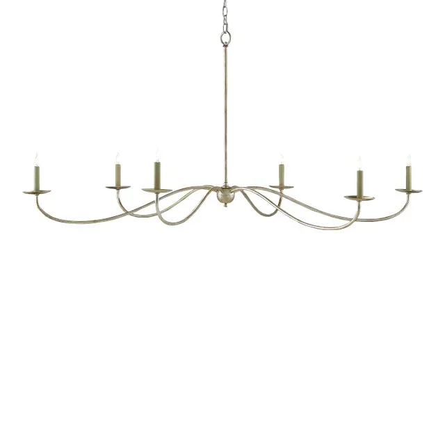 Currey & Company Saxon Silver Chandelier