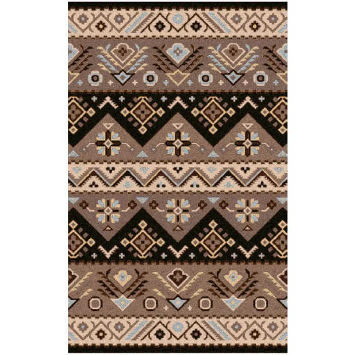 Cuthbert Global Tan/Black Area Rug