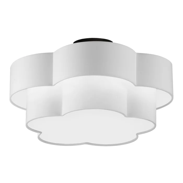 Dainolite 3LT Incandescent Flush Mount, MB w/ White Shade