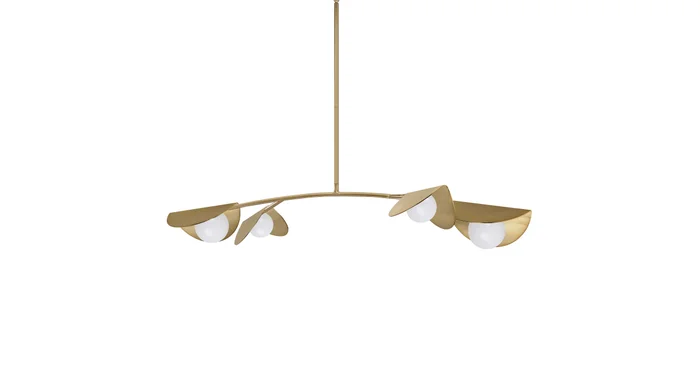 Dainolite Emma 4 Light 41″ Wide Linear Pendant