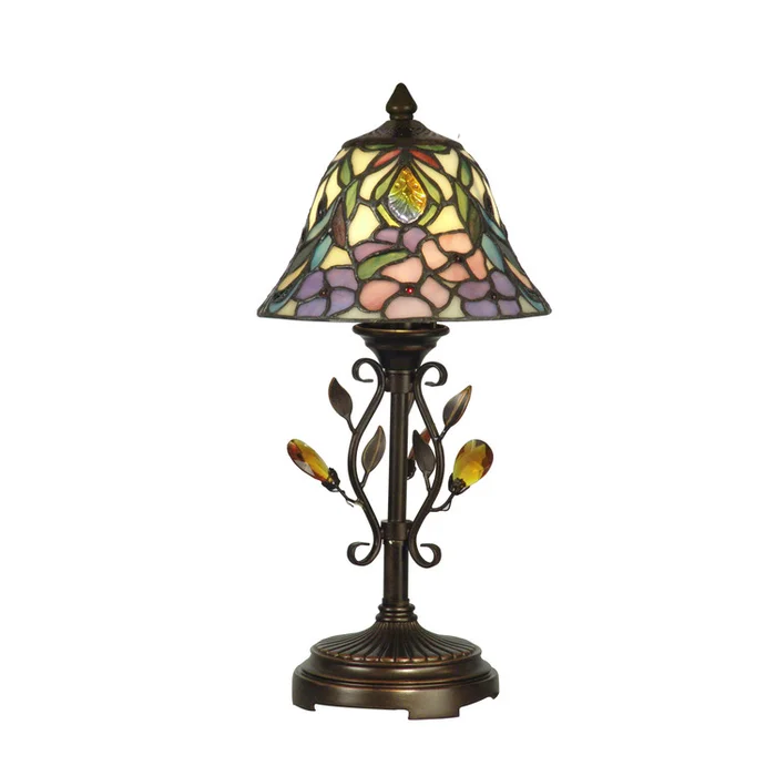 Dale Tiffany Crystal Peony Tiffany Accent Table Lamp