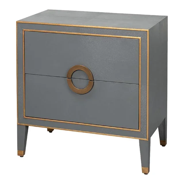 Dark Silver Nightstand