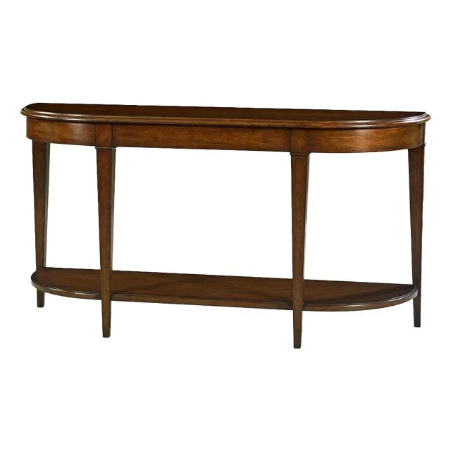 Dark Wood Traditional Console Table