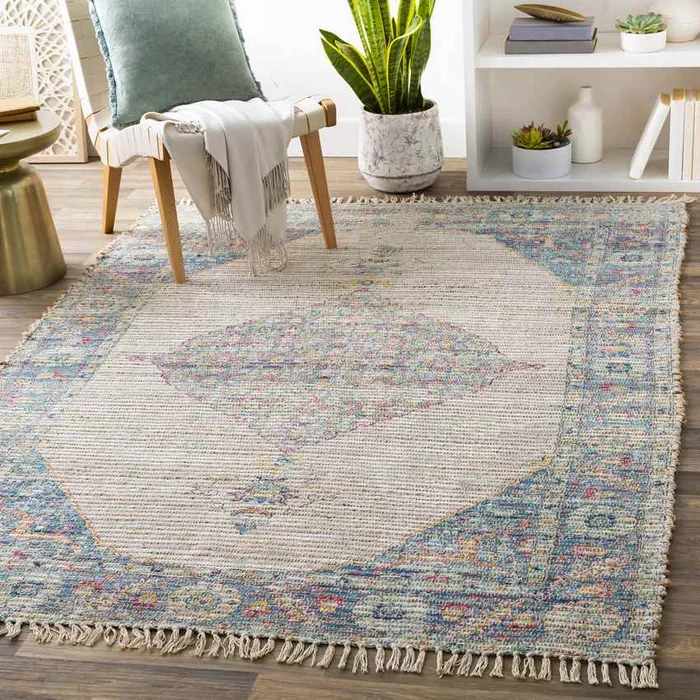 Daventry Traditional Bright Pink Area Rug