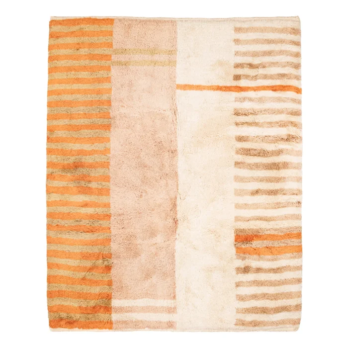 Defragmented Sunset – luxury beni mrirt rug