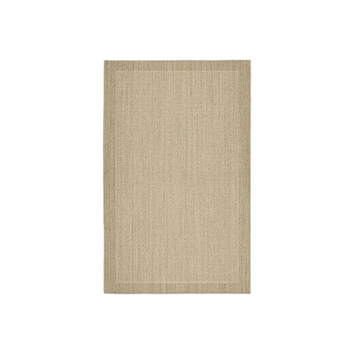 Desert Sand Solid Tonal Sisal/Jute Rug 9×6 Medium Rectangle