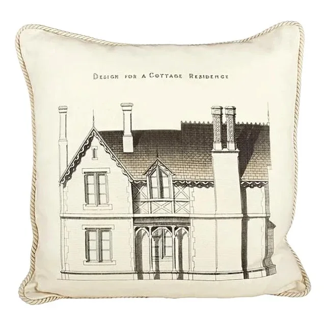 Design for Cottage Residence Linen Pillow
