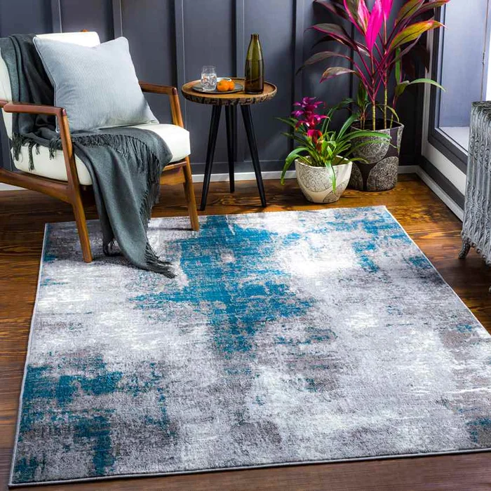 Dole Modern Teal Area Rug