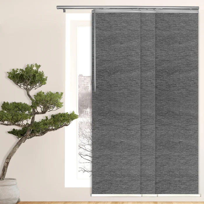 Domovina 3 Panel Track Vertical Blinds, Adjustable 36-66″W x 91.4″H – Sera