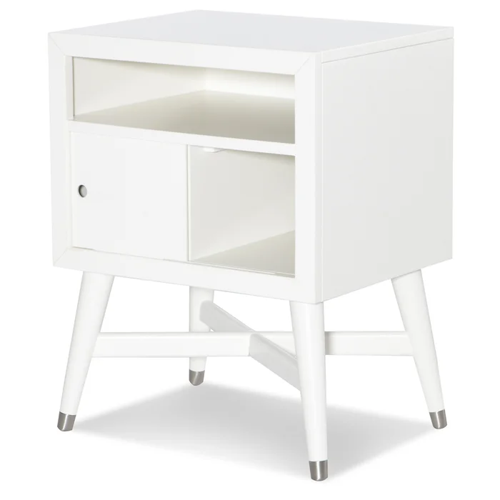 DwellStudio Mid-Century Nightstand in White