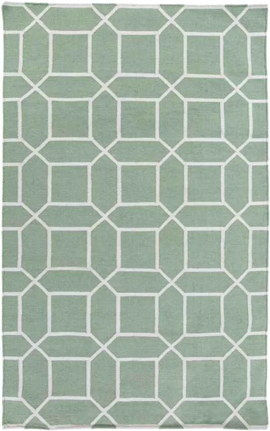 Ealing Modern Green Area Rug